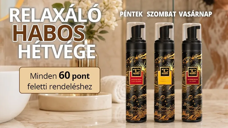 🎁 Hétvégi ajándékok 60 PE feletti vásárlás esetén!
